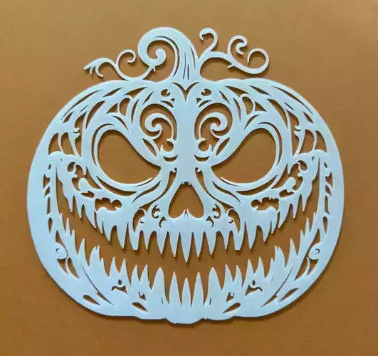 Glow in the Dark Jack O Lantern Wall Art  3D print model