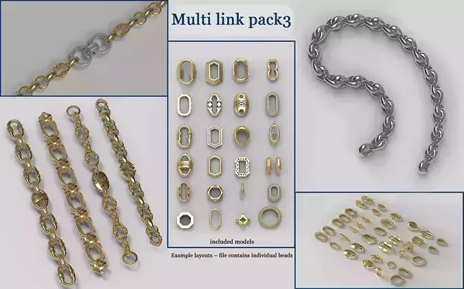 Chain gold -Multi-Link