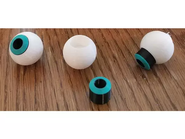 Googly Eye Skull Candy Bowl 3D print model_4