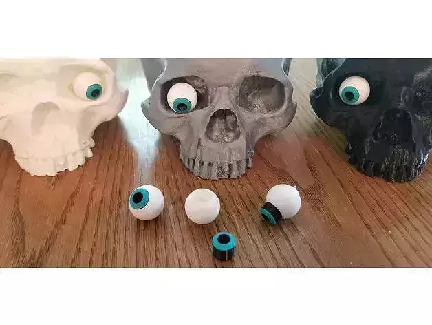 Googly Eye Skull Candy Bowl 3D print model Googly Eye Skull Candy Bowl 3D print model