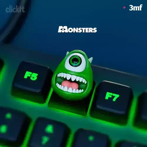 Mike Wazowski Artisan Keycap  Monsters Inc Inspired 3D Print 3D print model