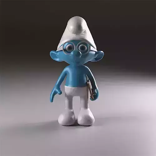 Brainy smurf figurine