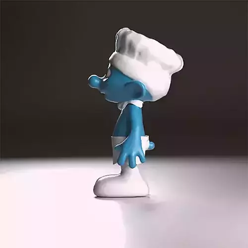 Chief smurf figurine