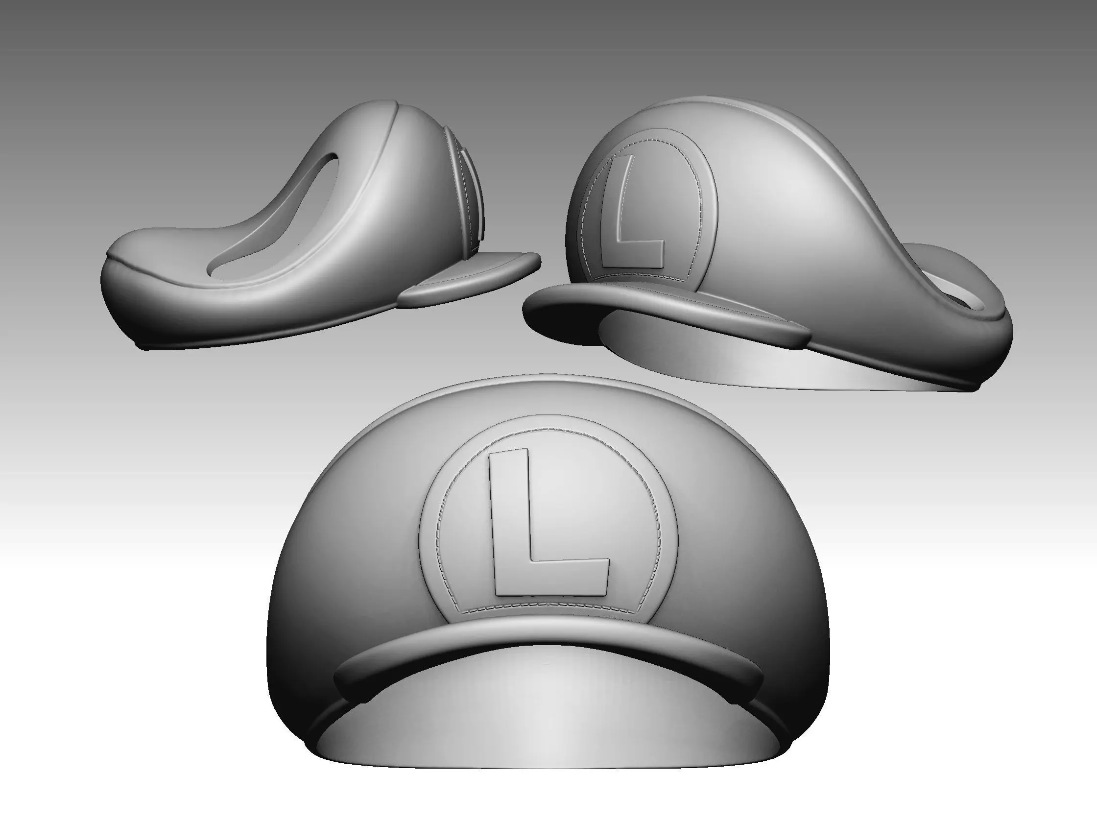 Luigi Hat for Cats 3D Printable Cosplay Accessory 3D print model_4