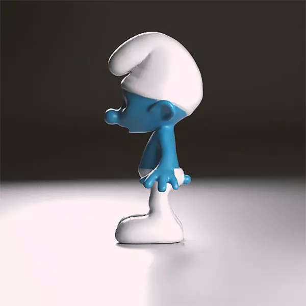 Clumsy smurf figurine 3D print model_0