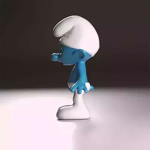 Clumsy smurf figurine 3D print model