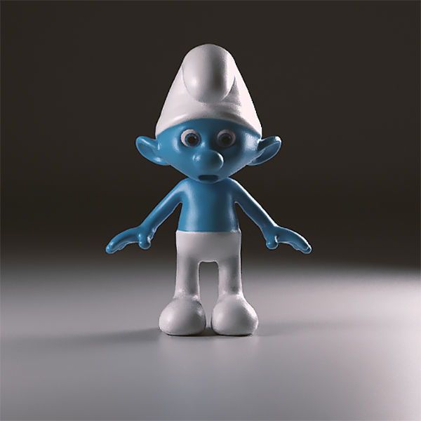 Clumsy smurf figurine 3D print model_1