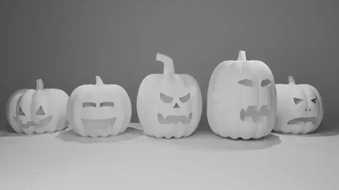 Halloween Pumpkins Pack for 3D Printing 3D print model Halloween Pumpkins Pack for 3D Printing 3D print model