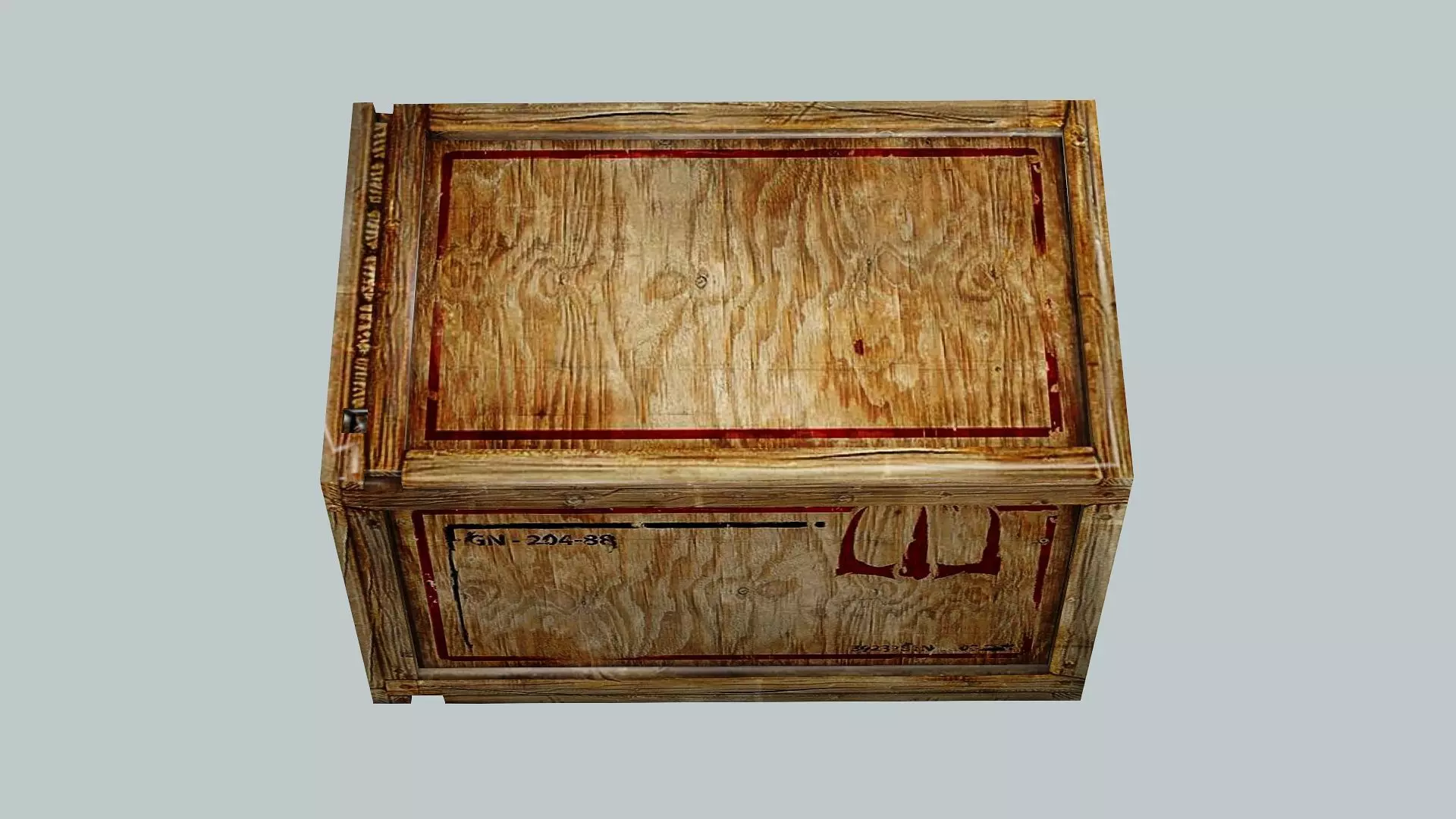 High Quality Wood Box 3D Model Low-poly 3D model_5