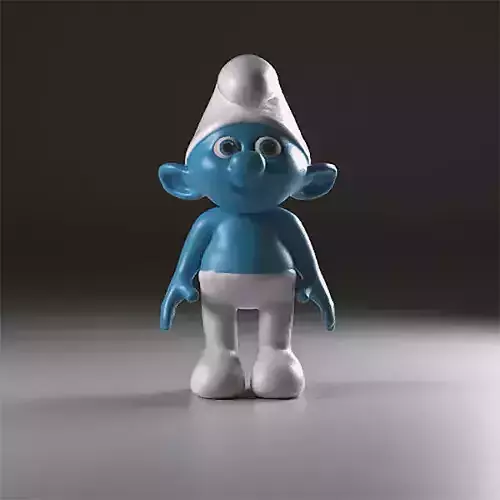 Greedy smurf figurine 3D print model