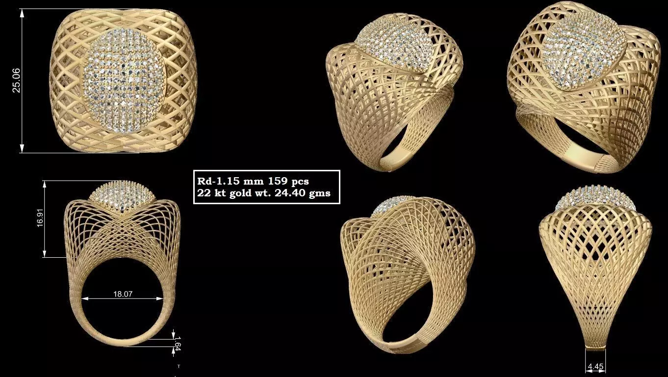 TURKISH RINGS COLLECTION 3D print model