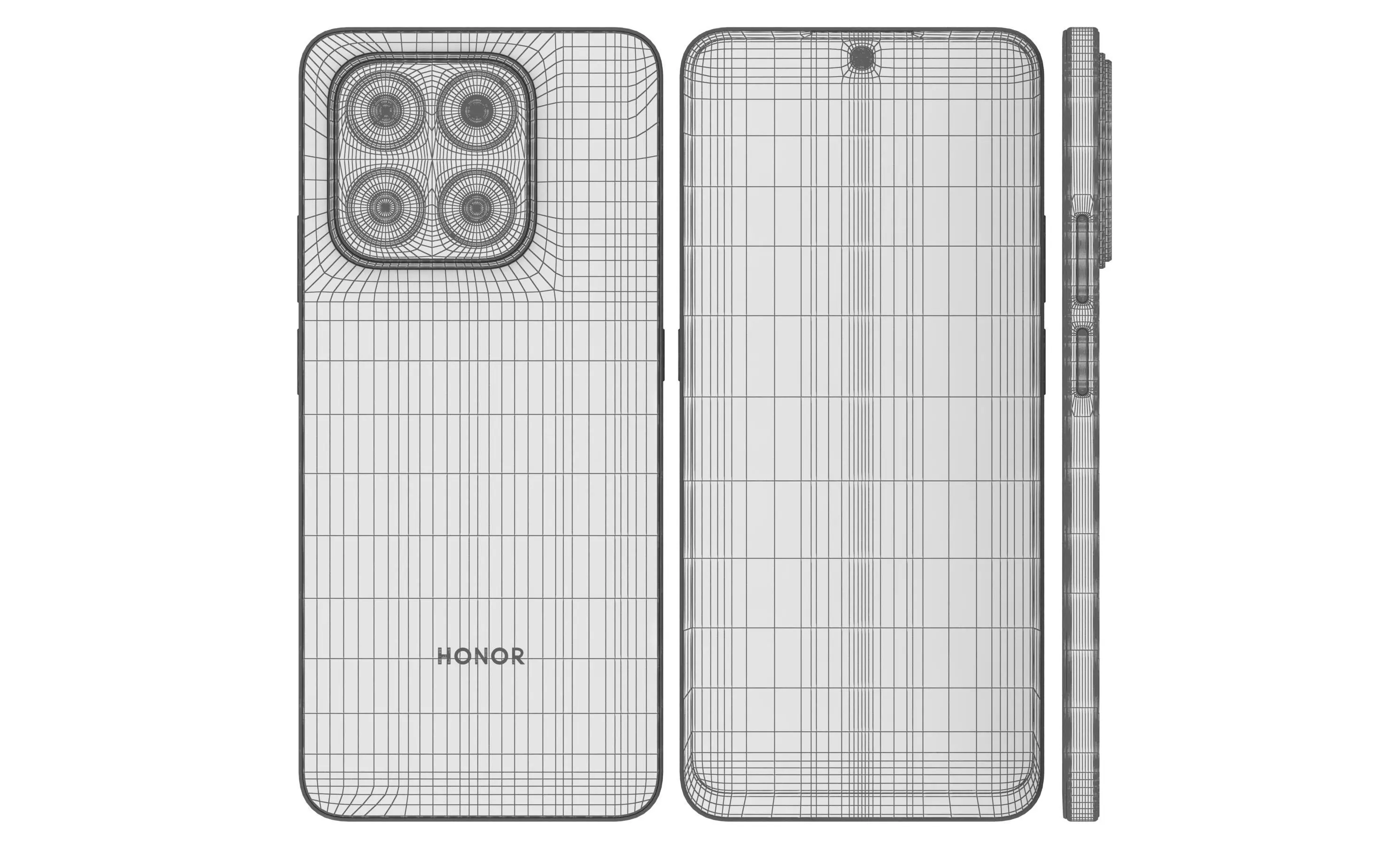Honor Play10T White 3D model_14