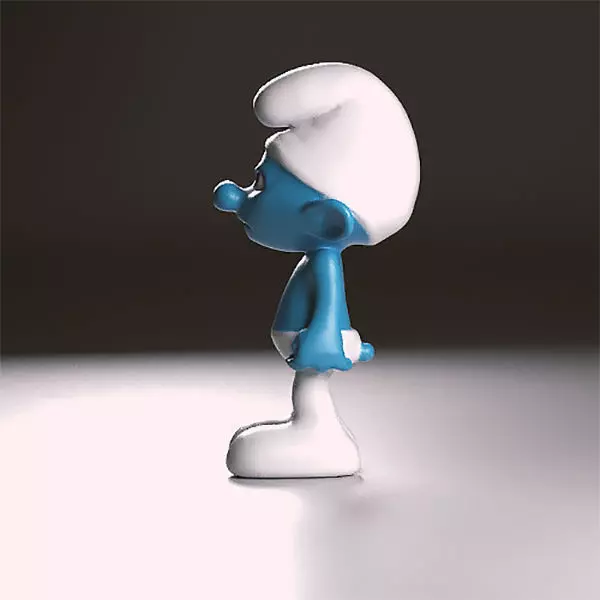Grouchy smurf figurine 3D print model_0