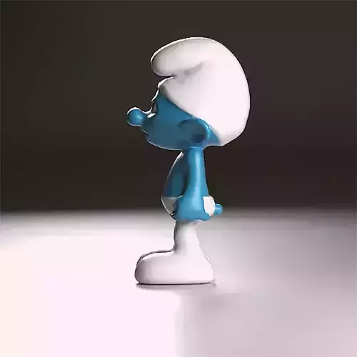 Grouchy smurf figurine 3D print model Grouchy smurf figurine 3D print model