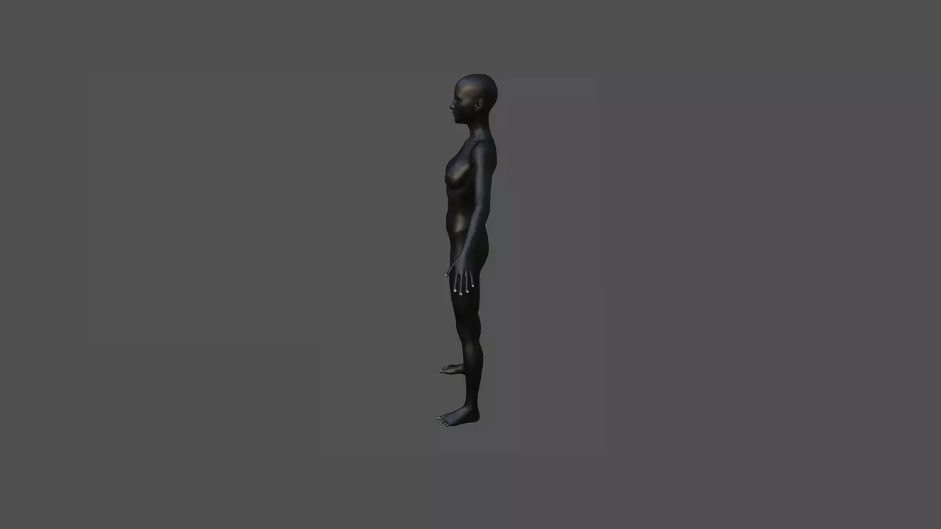 Female Model 41 3D model_2