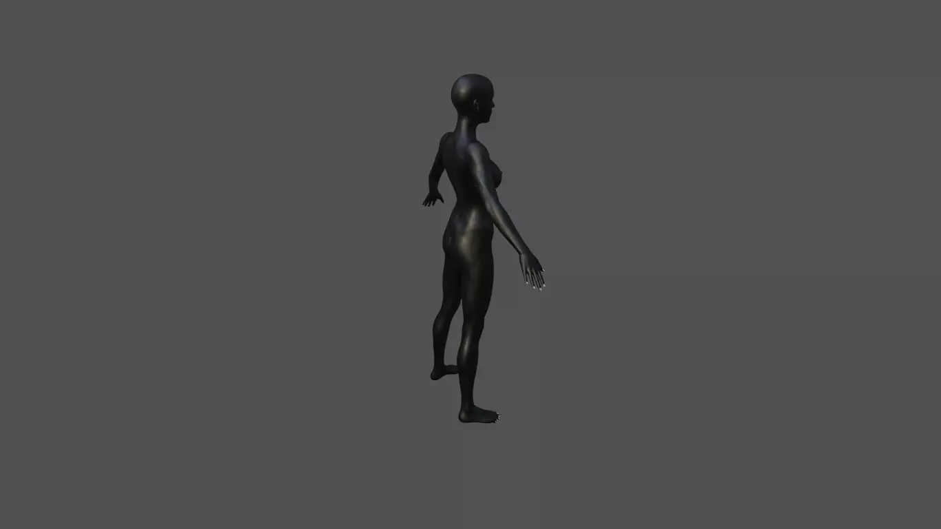 Female Model 41 3D model_5