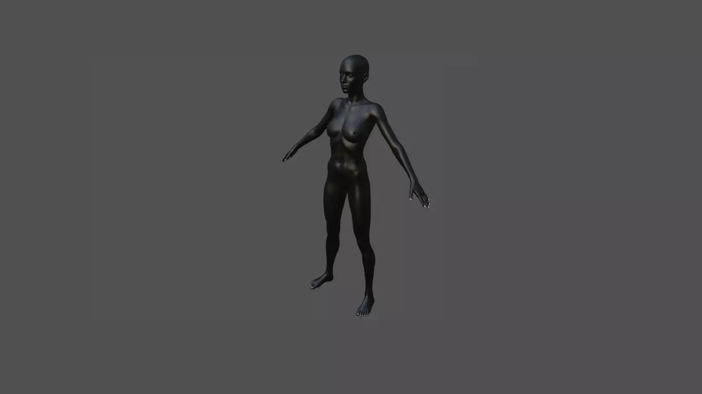 Female Model 41 3D model_1