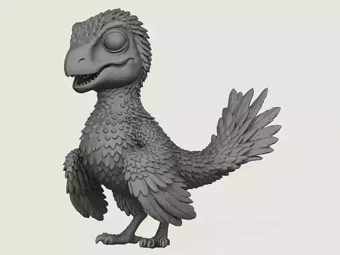 Dinosaur Bird Baby Print Ready 3D Model