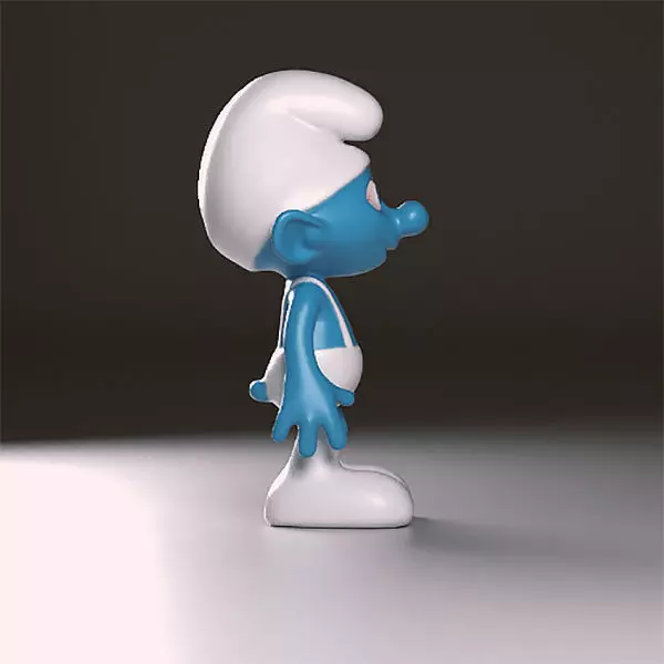 Handy smurf figurine 3D print model_0