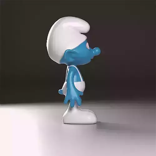 Handy smurf figurine