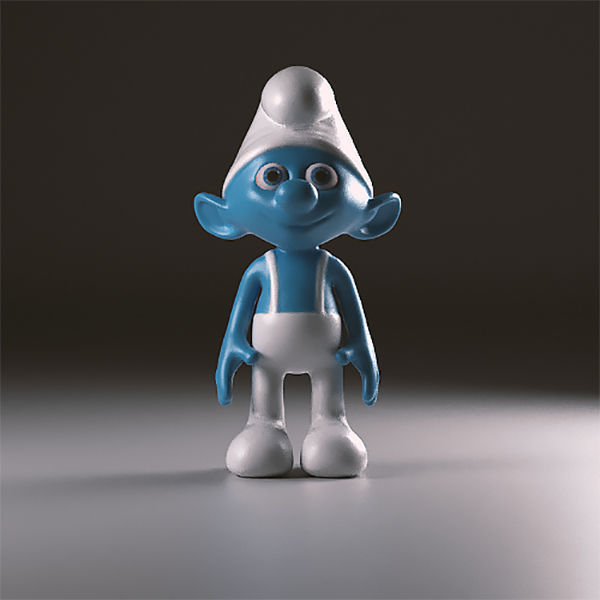 Handy smurf figurine 3D print model_1