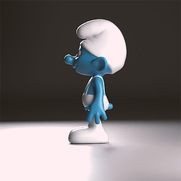 Handy smurf figurine 3D print model_2