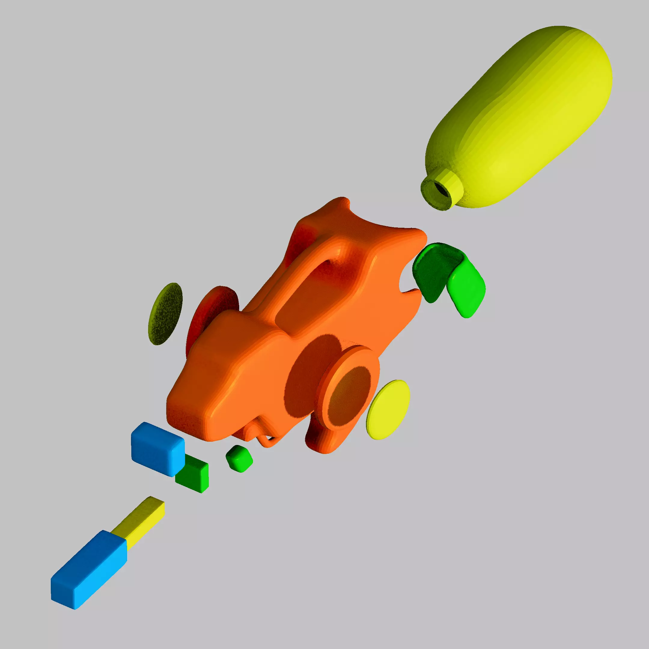 Water Gun Toy 3D model_1