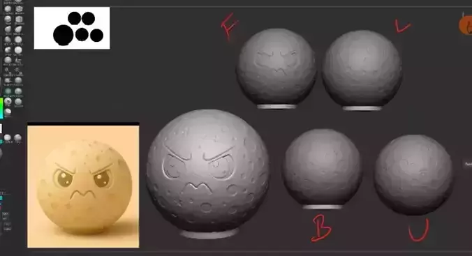 Cute looking moon mold 3d print file