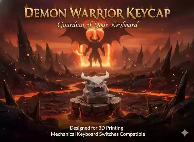 Deamon Warrior keycap 3D print model