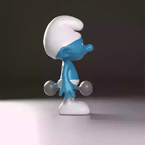 Heffy smurf figure