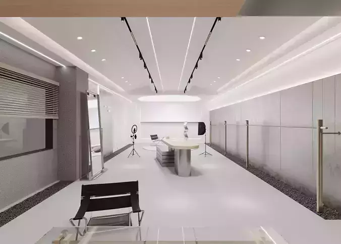 Clothing store live streaming room