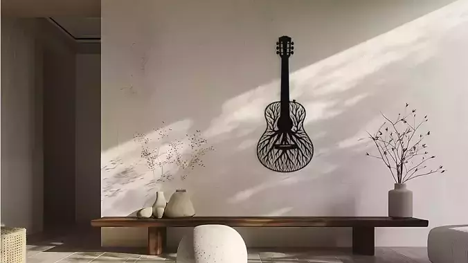 Guitar Tree of Life Wall Decor Art
