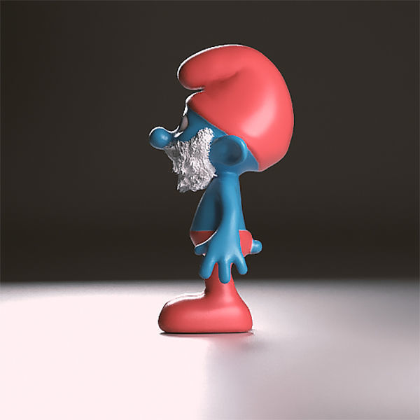 Papa Smurf 3D print model_2