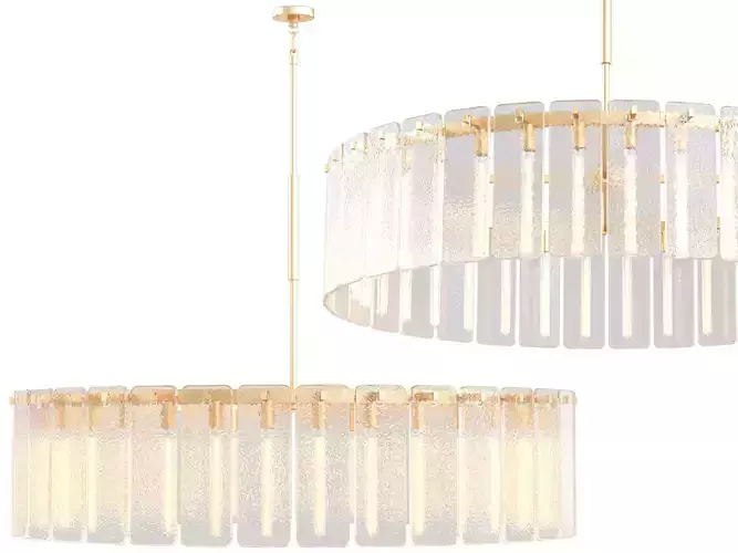 Calamette Glass Round Chandelier-Large