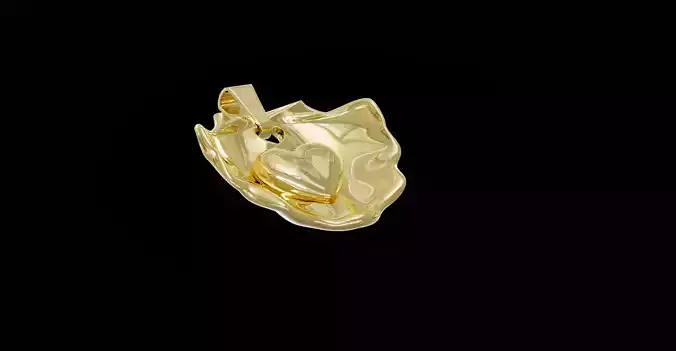 Heart in Shell Pendant