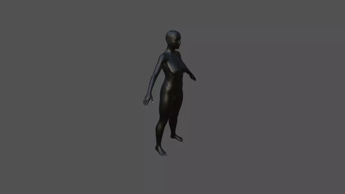 Female Model 42 3D model_5