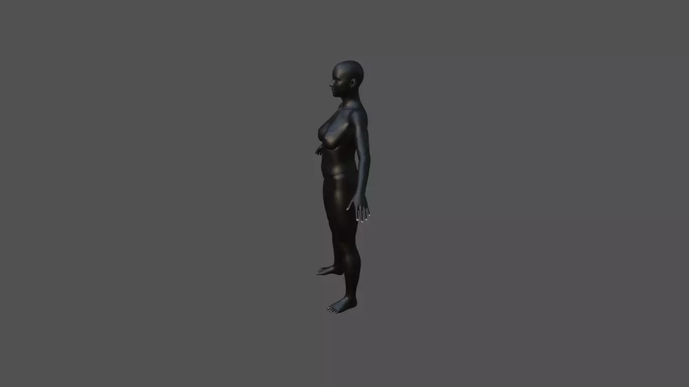Female Model 42 3D model_2