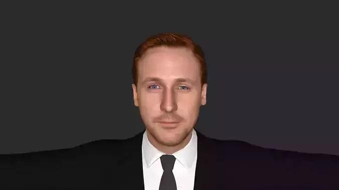 Ryan Gosling Hyper Realistic Full Body  Rigged 3D Character