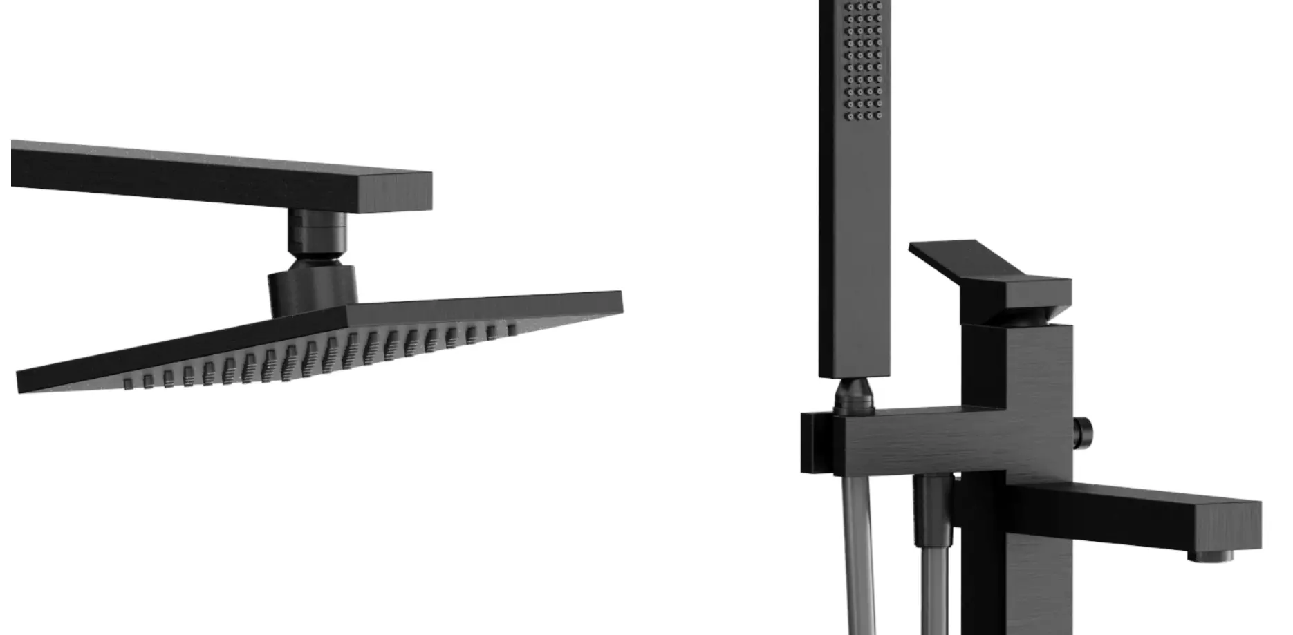 Gessi Collection Rettangolo K Set Shower corona Low-poly 3D model_10