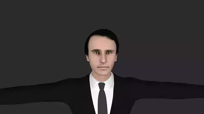 Rutherford B Hayes Hyper Realistic Full Body  3D Character