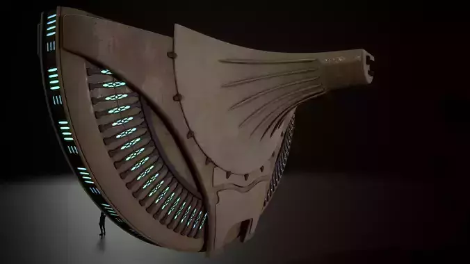 building 6b Low-poly 3D model 2