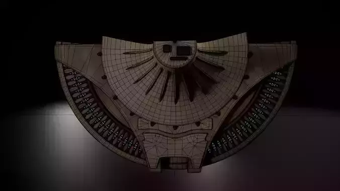 building 6b Low-poly 3D model 6