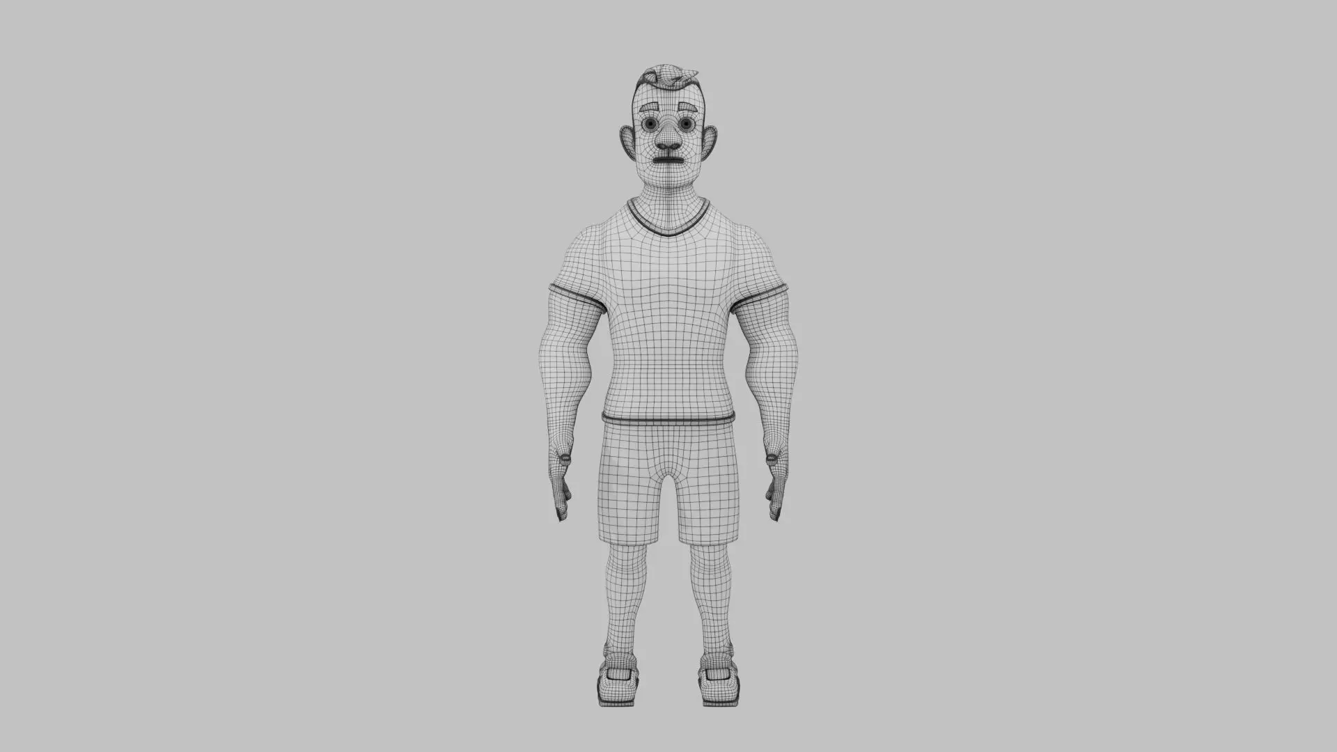 Cartoon Character CC3 3D print model_7