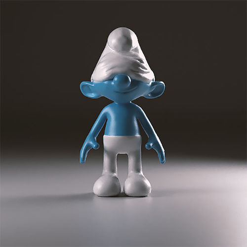 Sloppy smurf figurine 3D print model