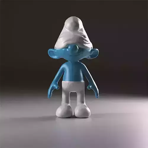 Sloppy smurf figurine