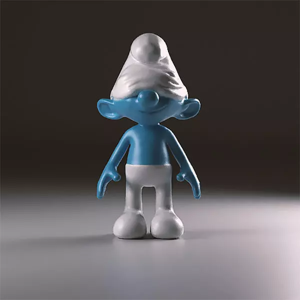 Sloppy smurf figurine 3D print model_0