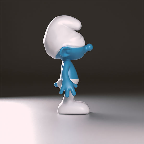 Sloppy smurf figurine 3D print model_1