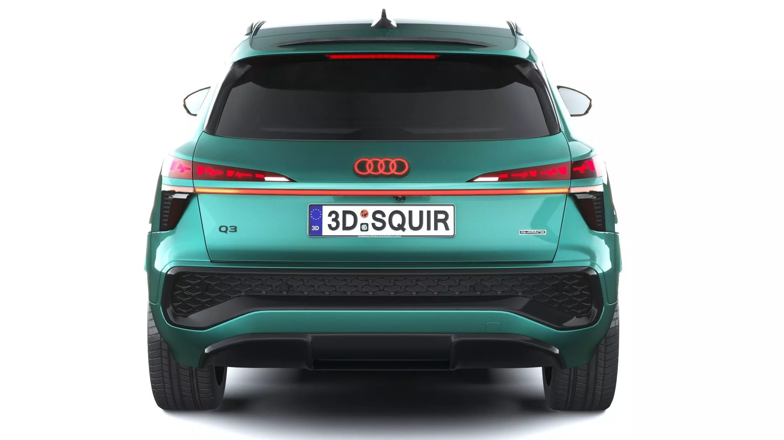 Audi Q3 S-Line 2026 with interior Low-poly 3D model_4