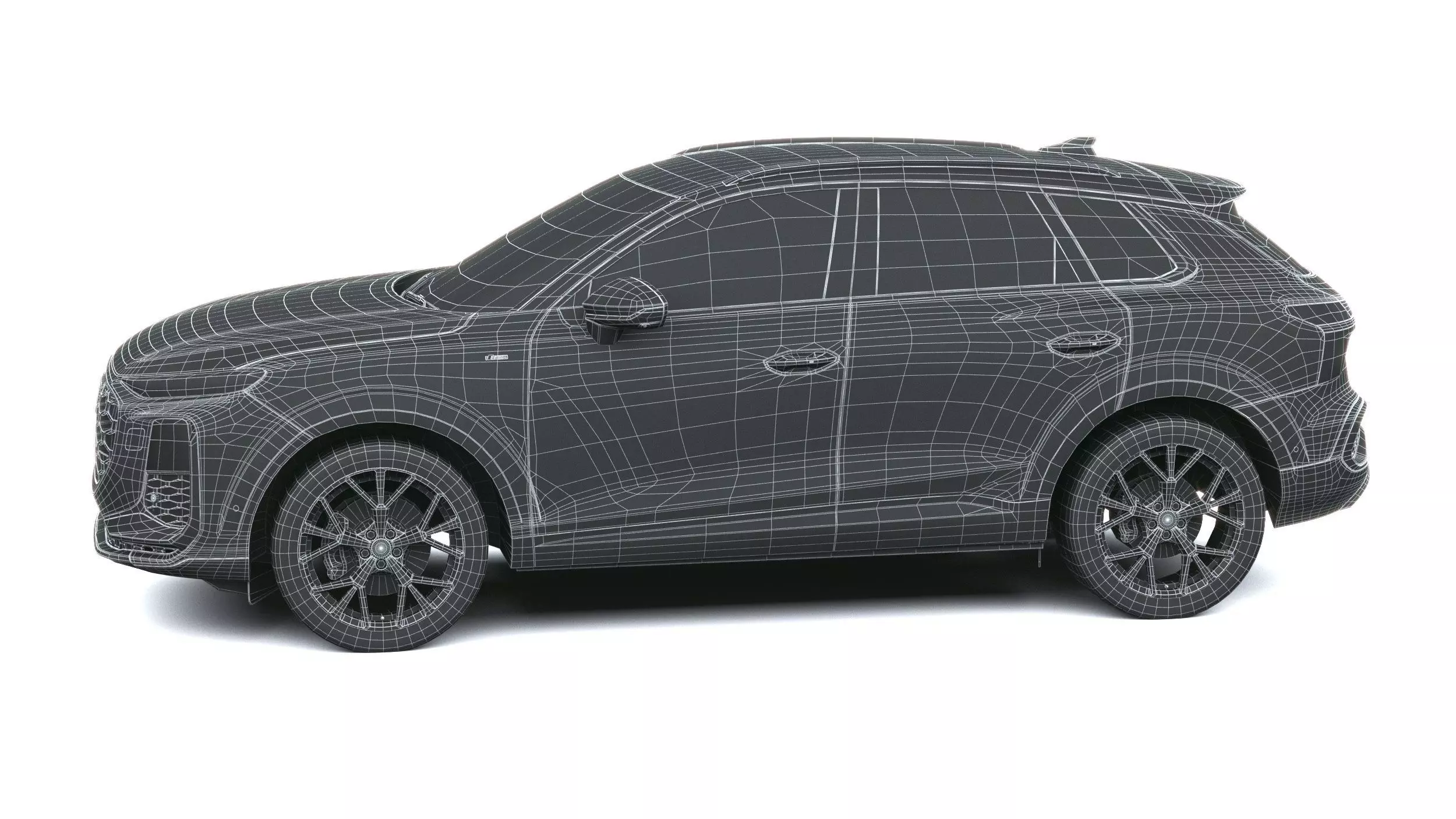Audi Q3 S-Line 2026 with interior Low-poly 3D model_41