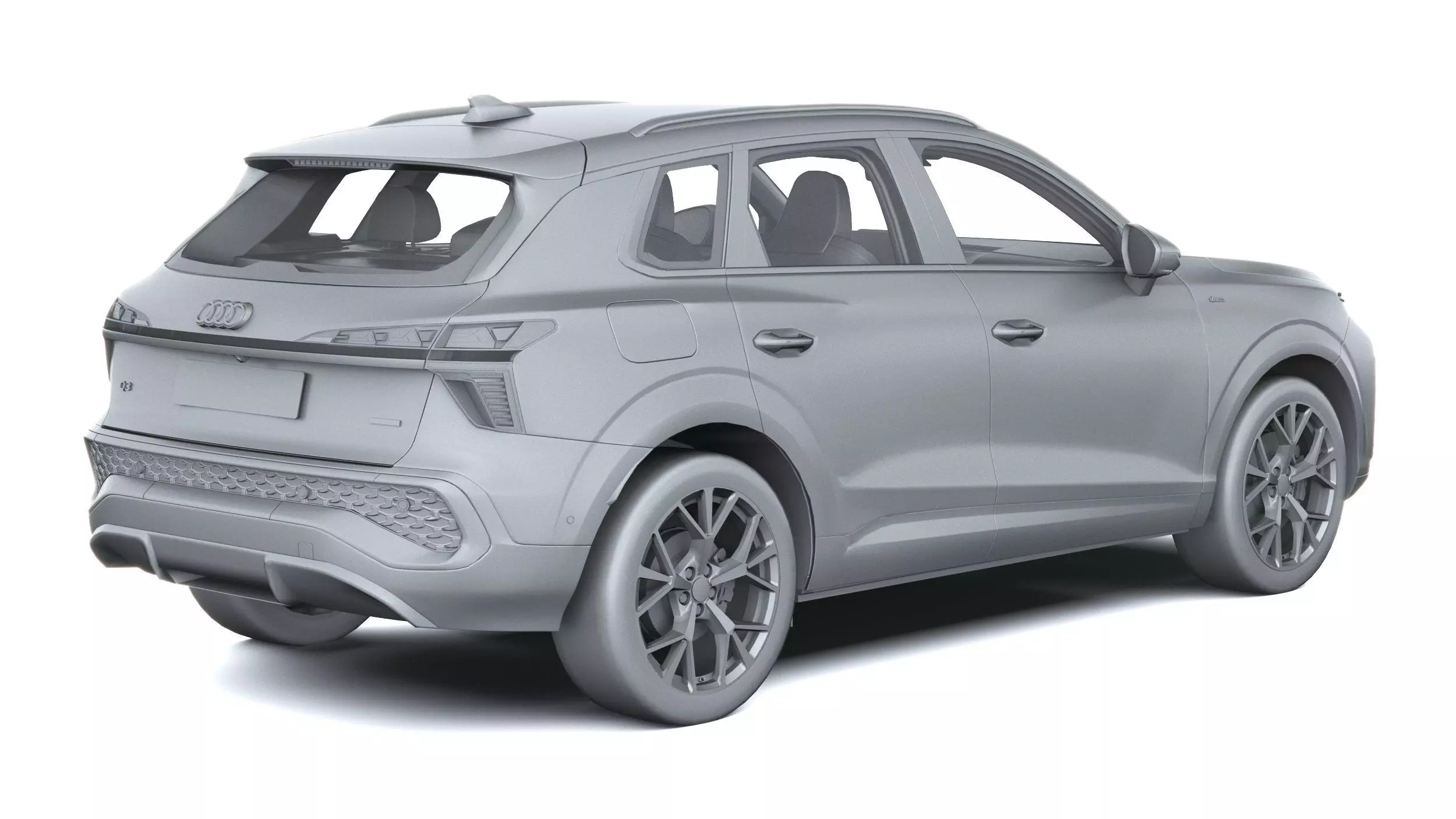 Audi Q3 S-Line 2026 with interior Low-poly 3D model_25